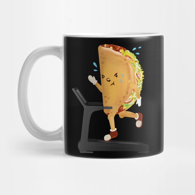 Funny Taco Gym shirt by HamilcArt